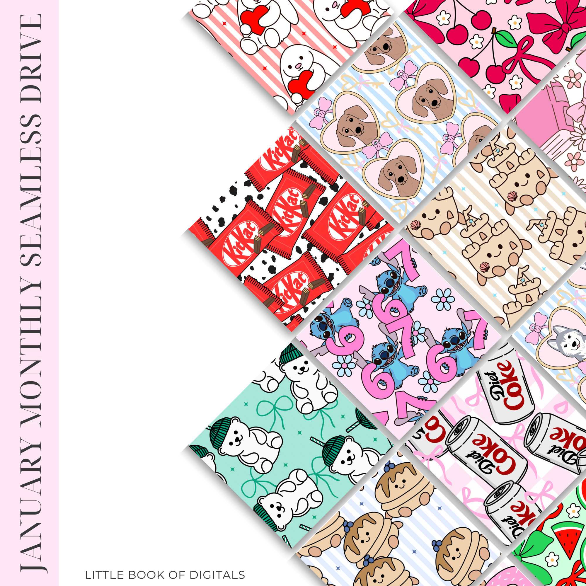 January Seamless Pattern Drive (126 Files)