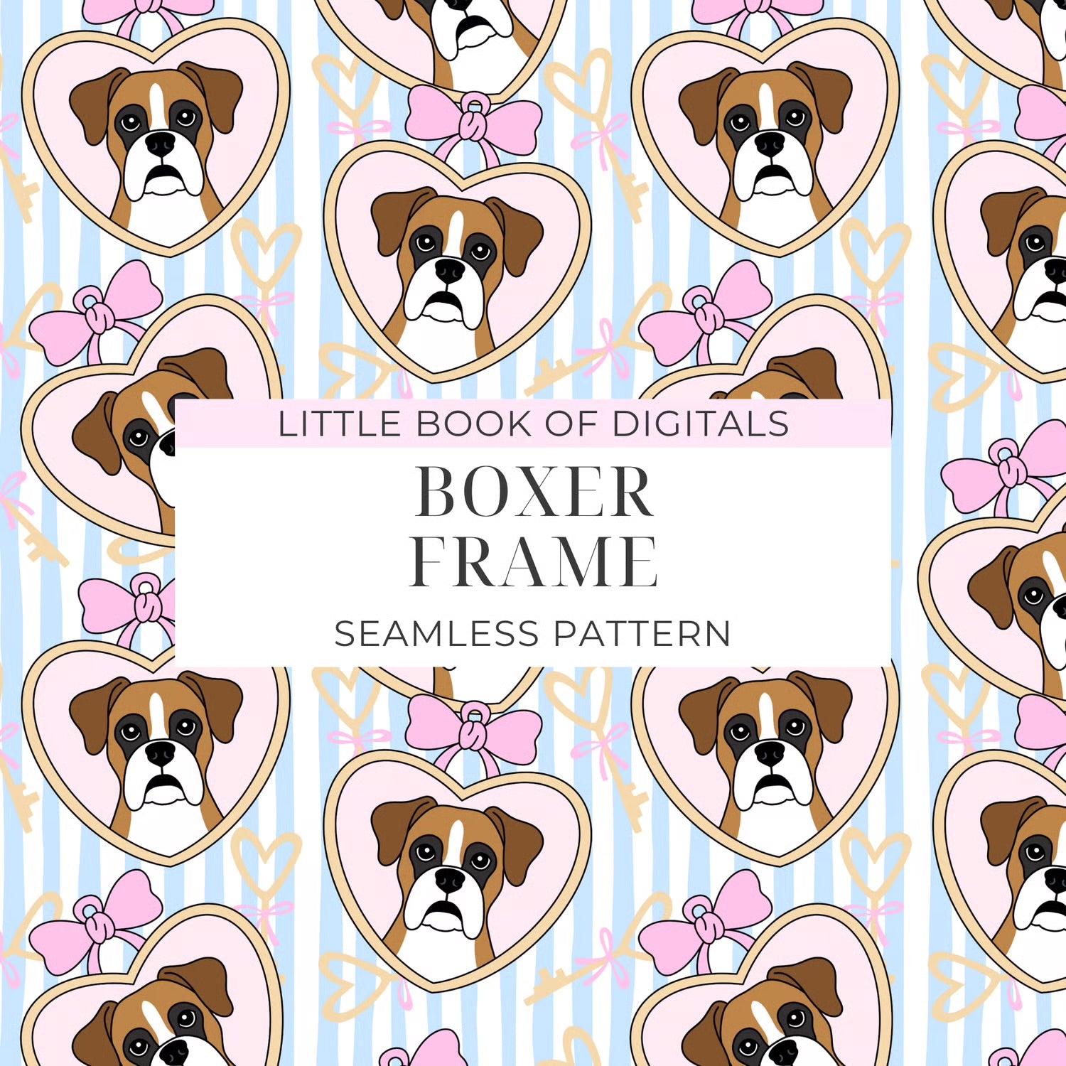 Boxer Seamless Pattern