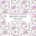 Bichon Frise Seamless Pattern