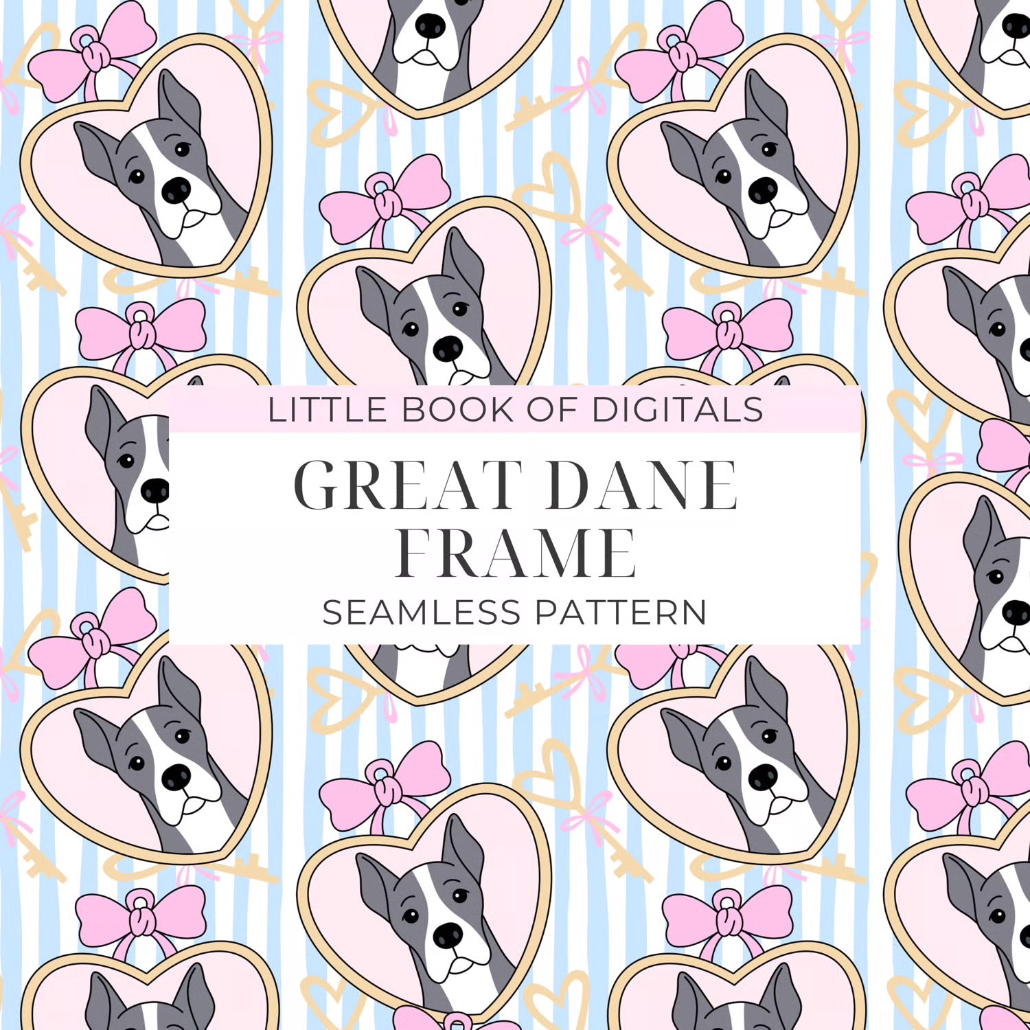 Great Dane Seamless Pattern