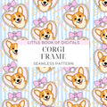 Corgi Seamless Pattern