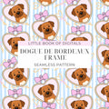 Dog De Bordeaux Seamless Pattern