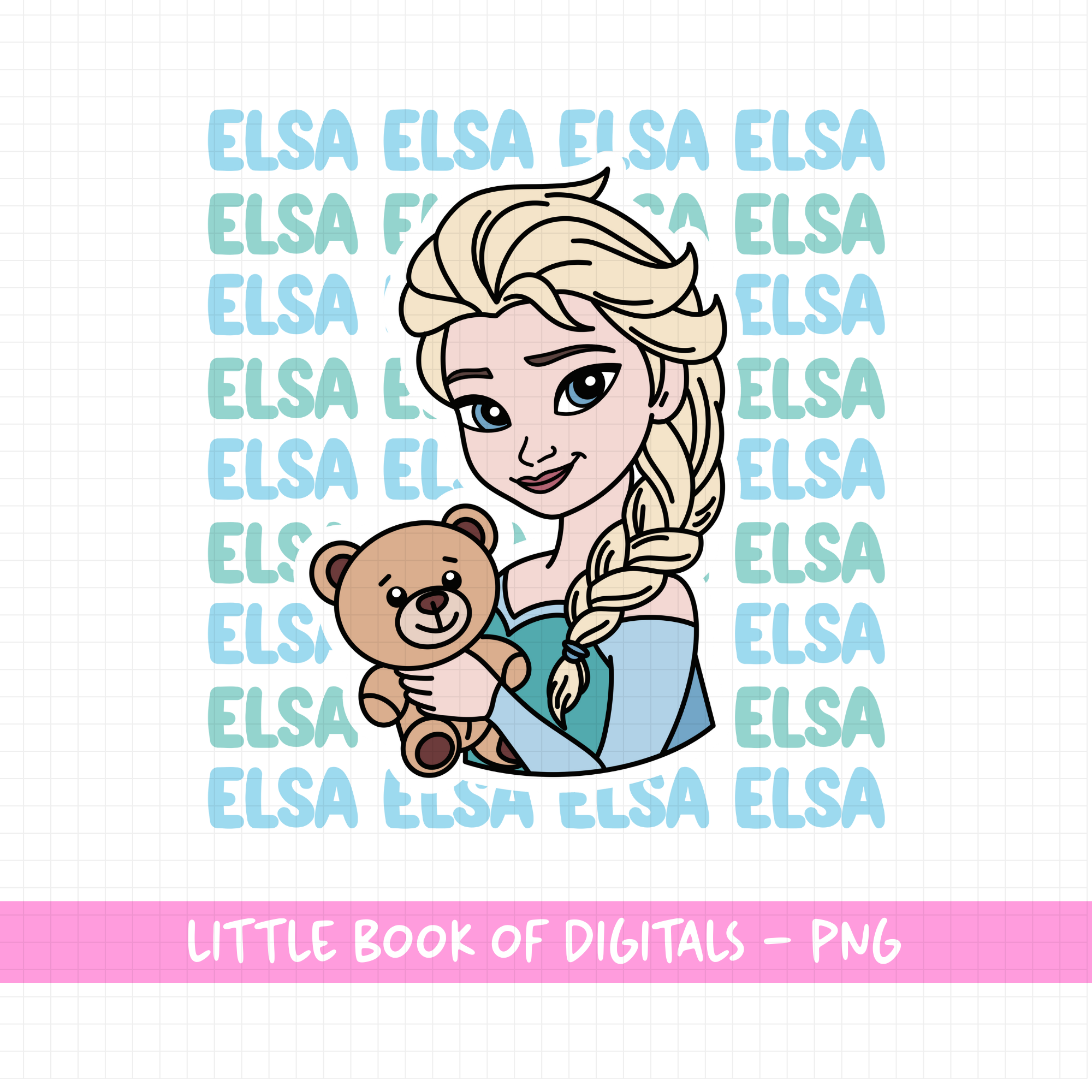 Elsa And Teddy Bear Png