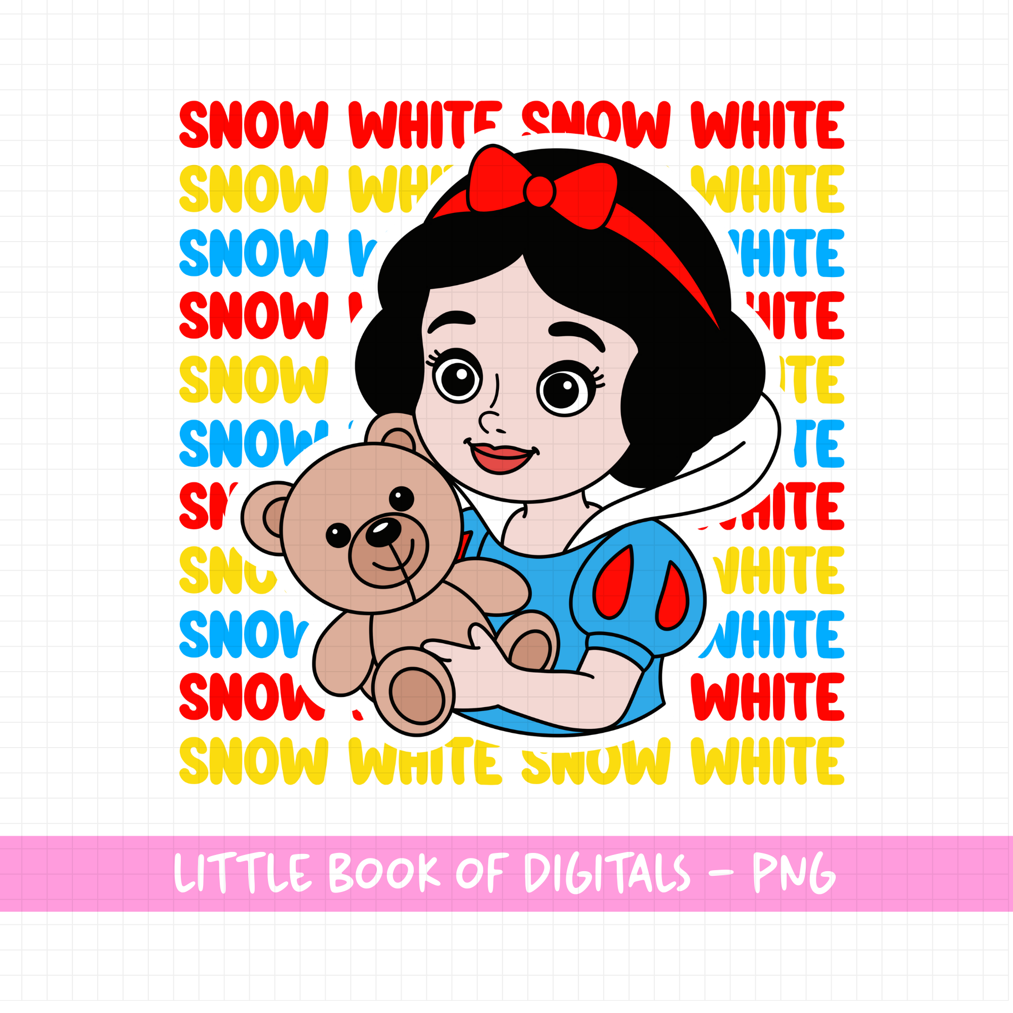 Snow White And Teddy Bear Png