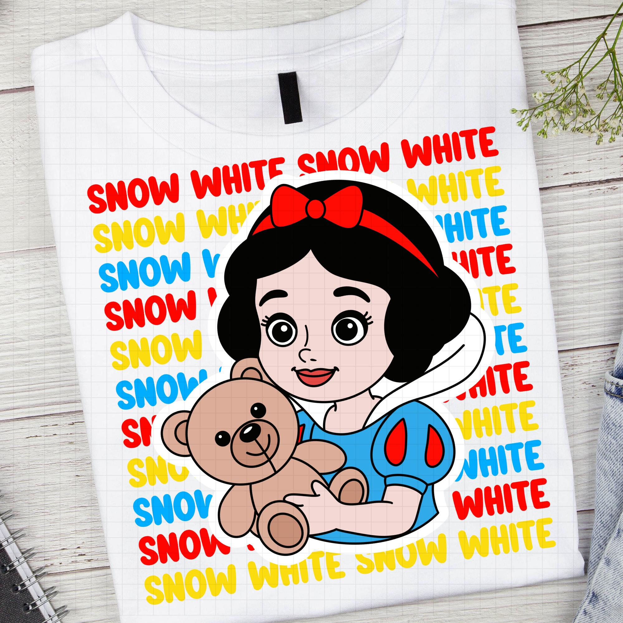 Snow White And Teddy Bear Png