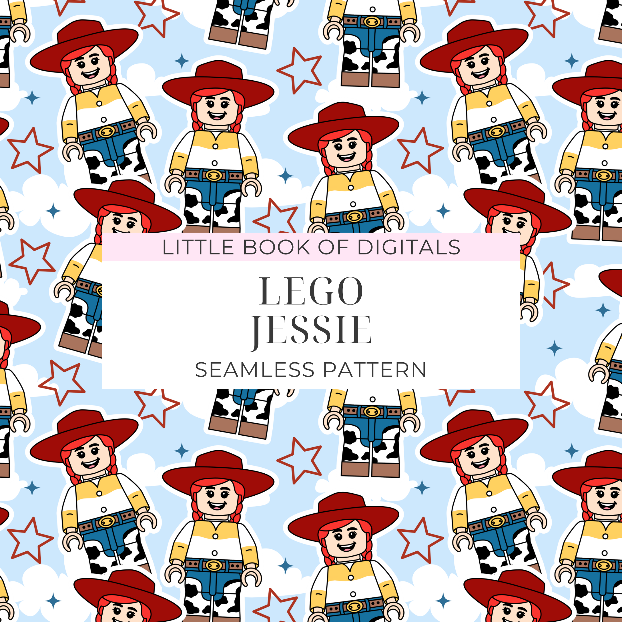 Lego Jessie Seamless Pattern