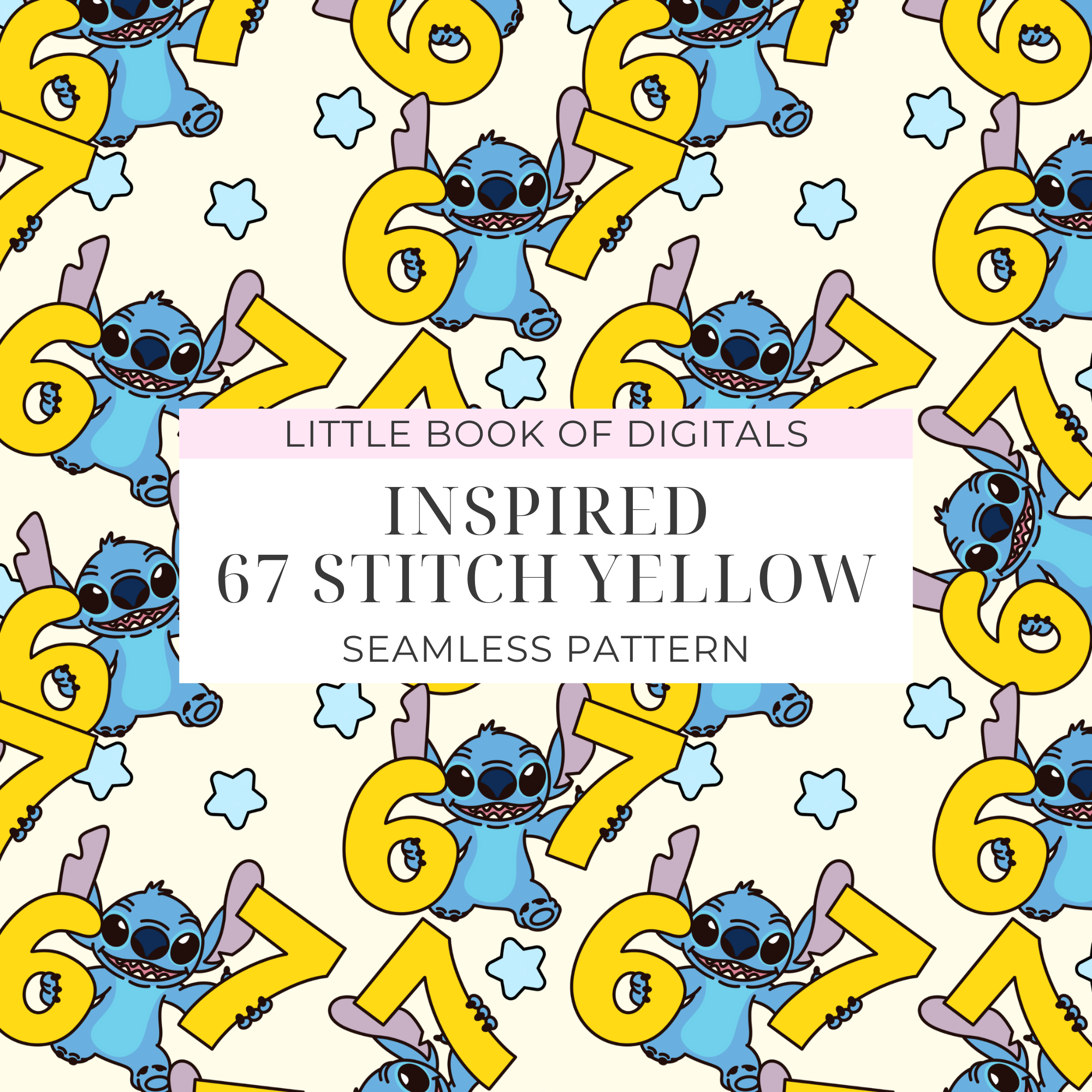 67 Stitch Seamless Pattern (Available In Different Colourways)