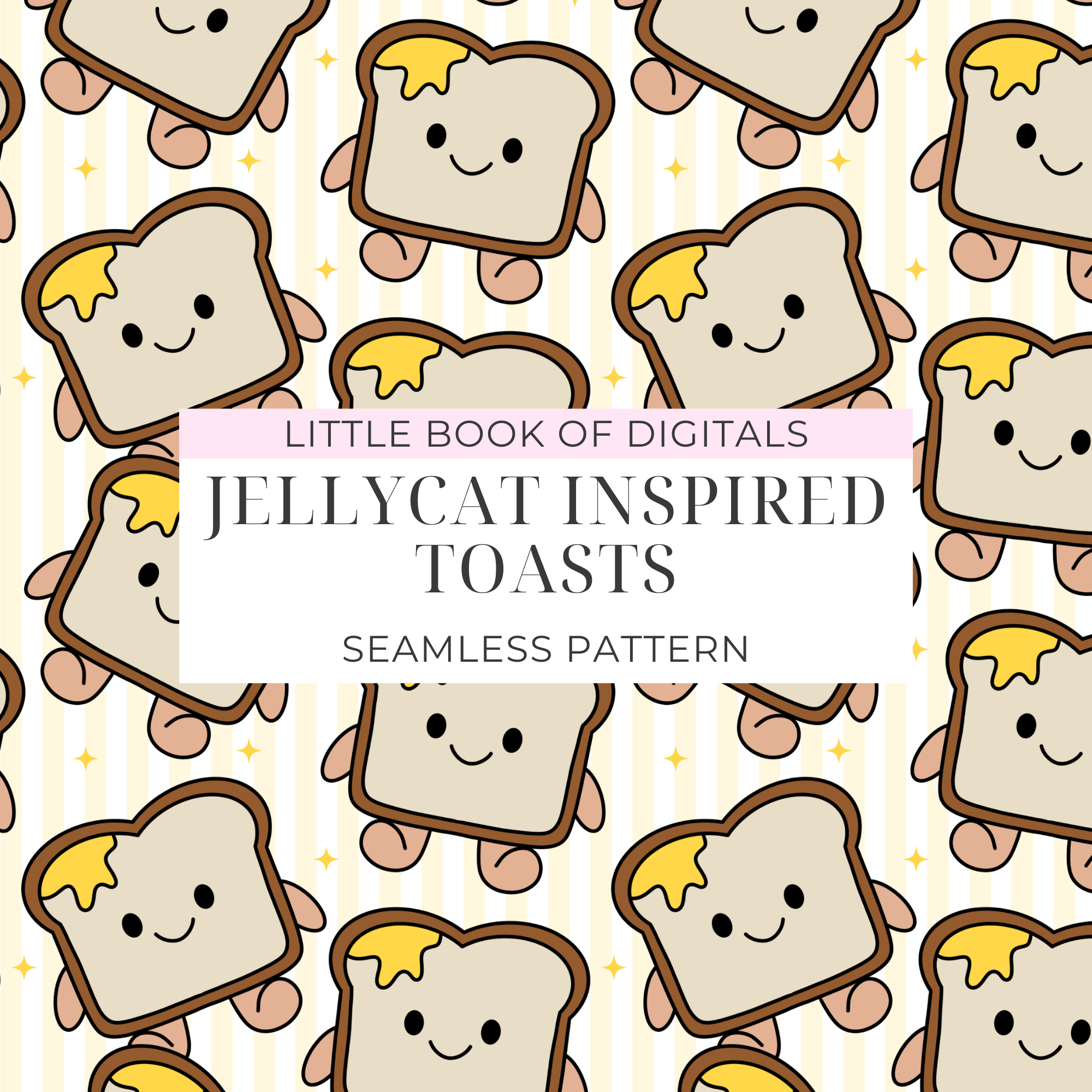Jellycat Toast Seamless Pattern