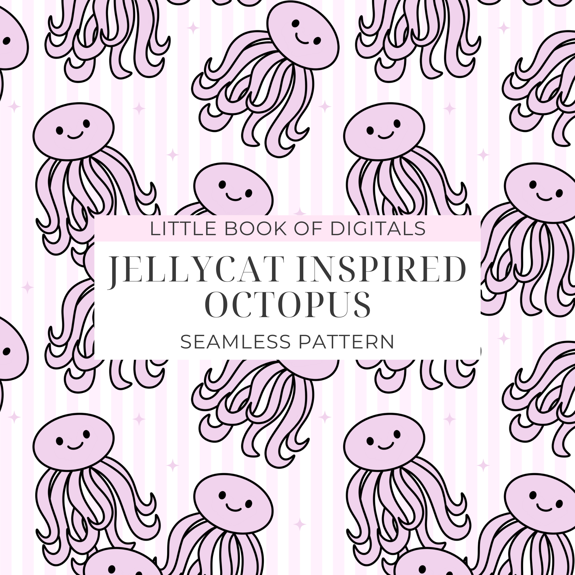 Jellycat Octopus Seamless Pattern