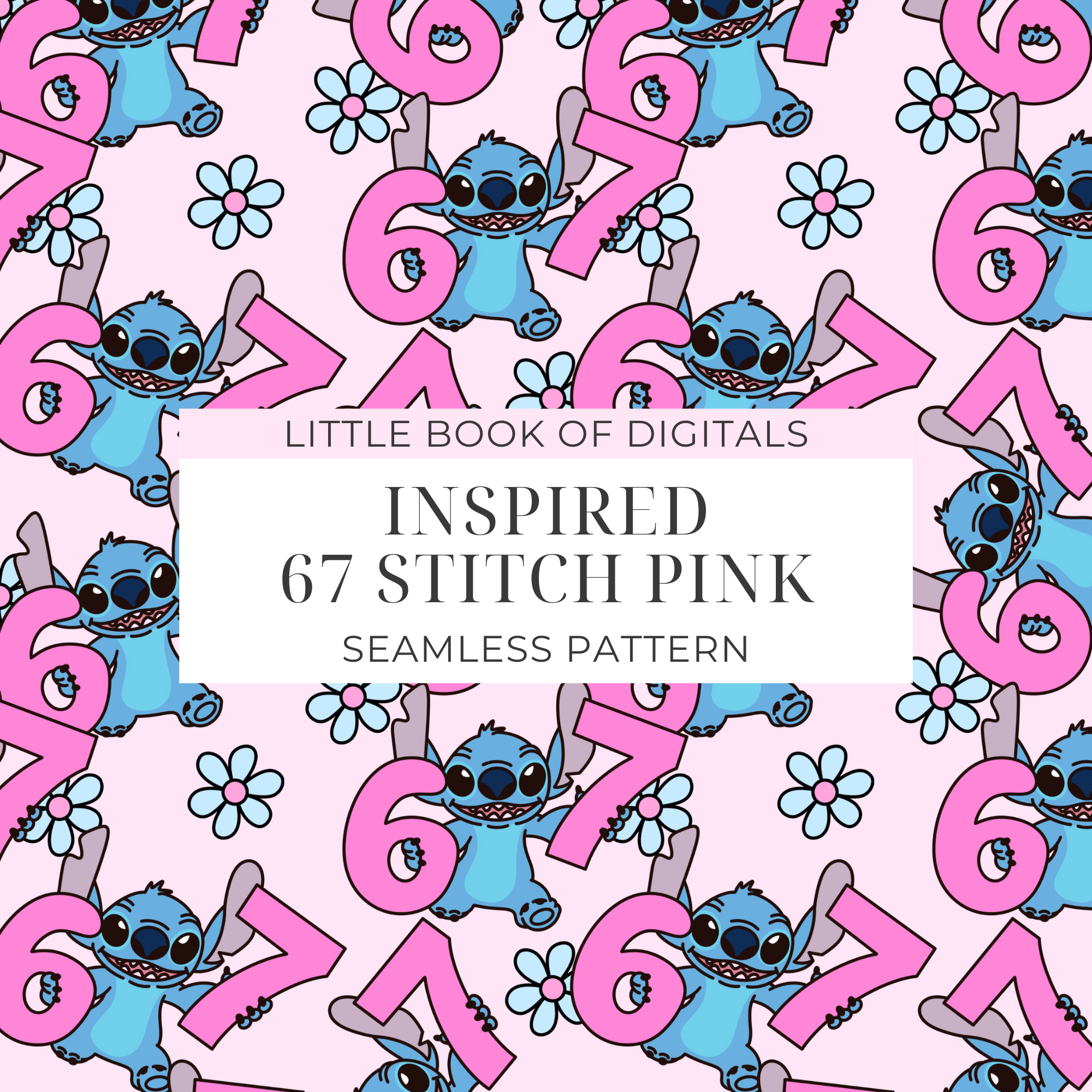 67 Stitch Seamless Pattern (Available In Different Colourways)