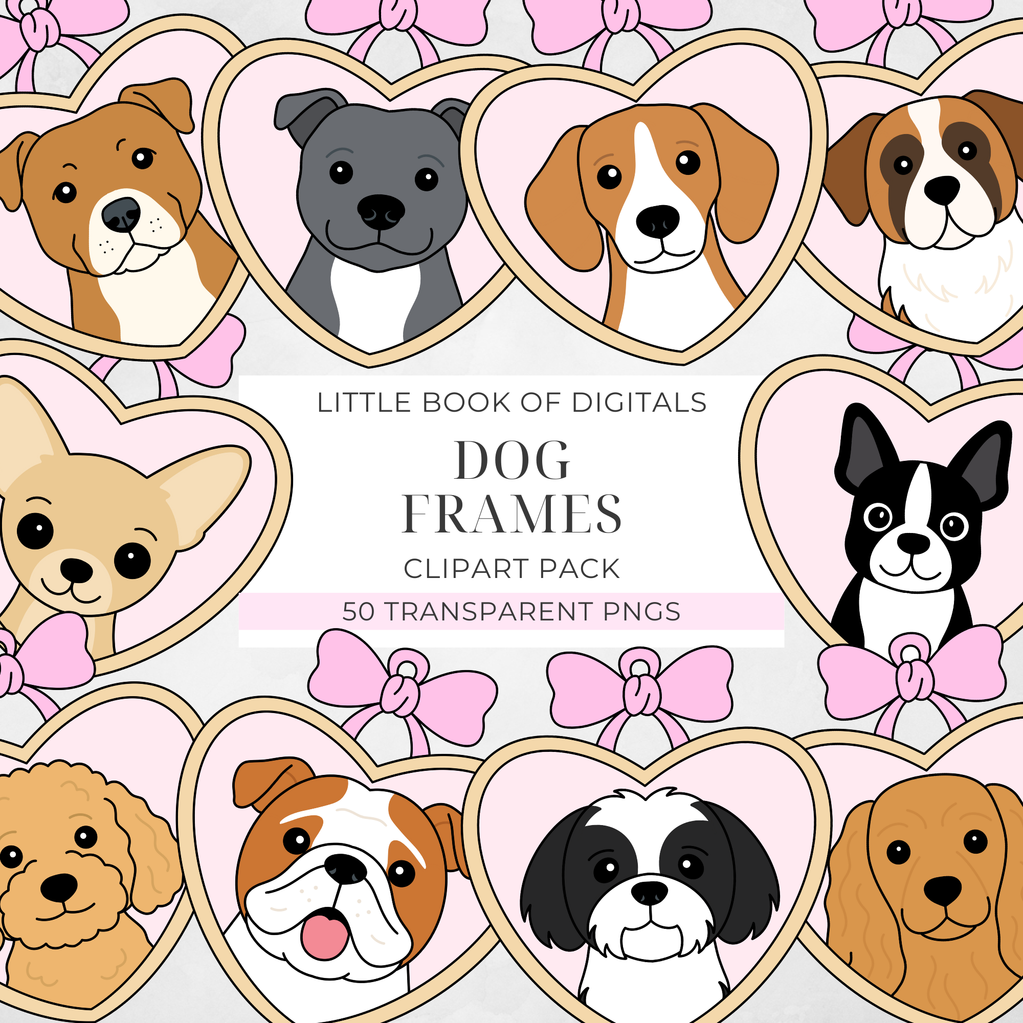 Dog Frame Clipart Drive (50 Files)