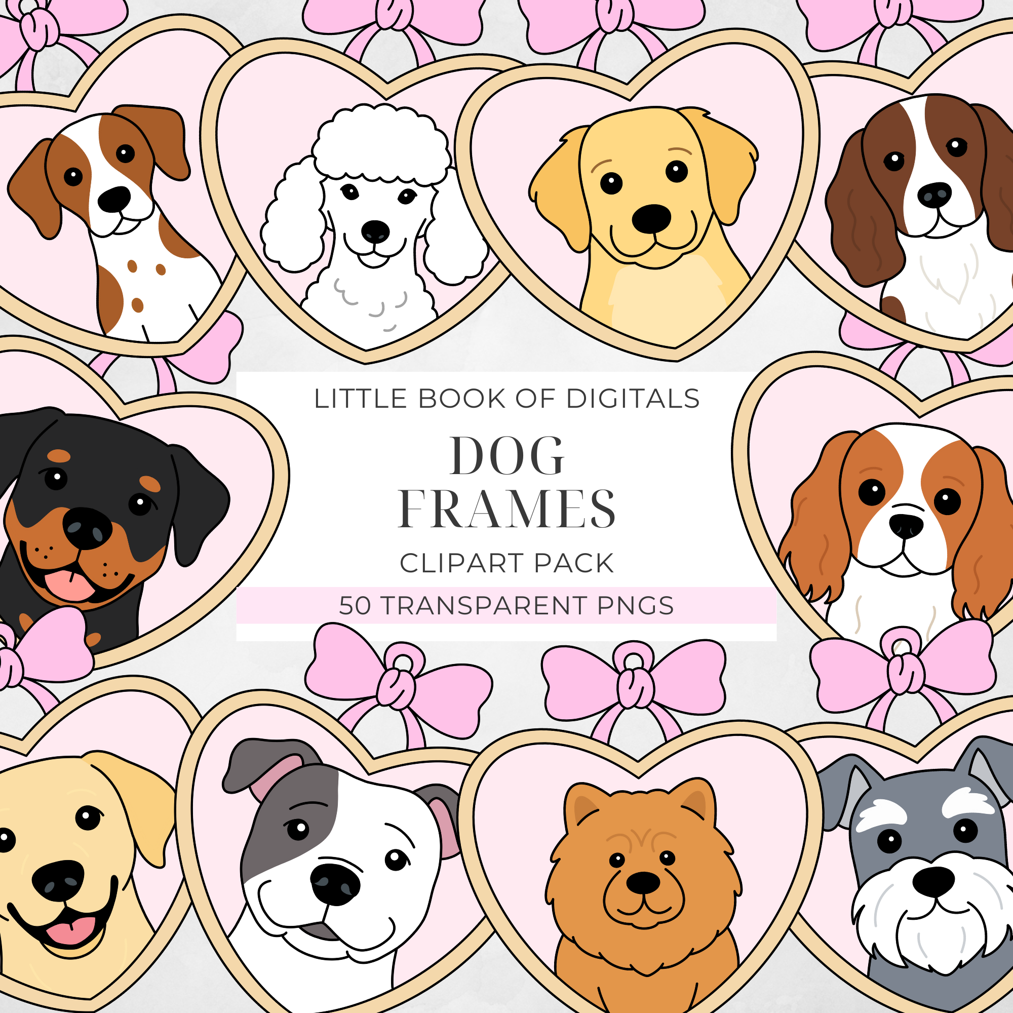 Dog Frame Clipart Drive (50 Files)