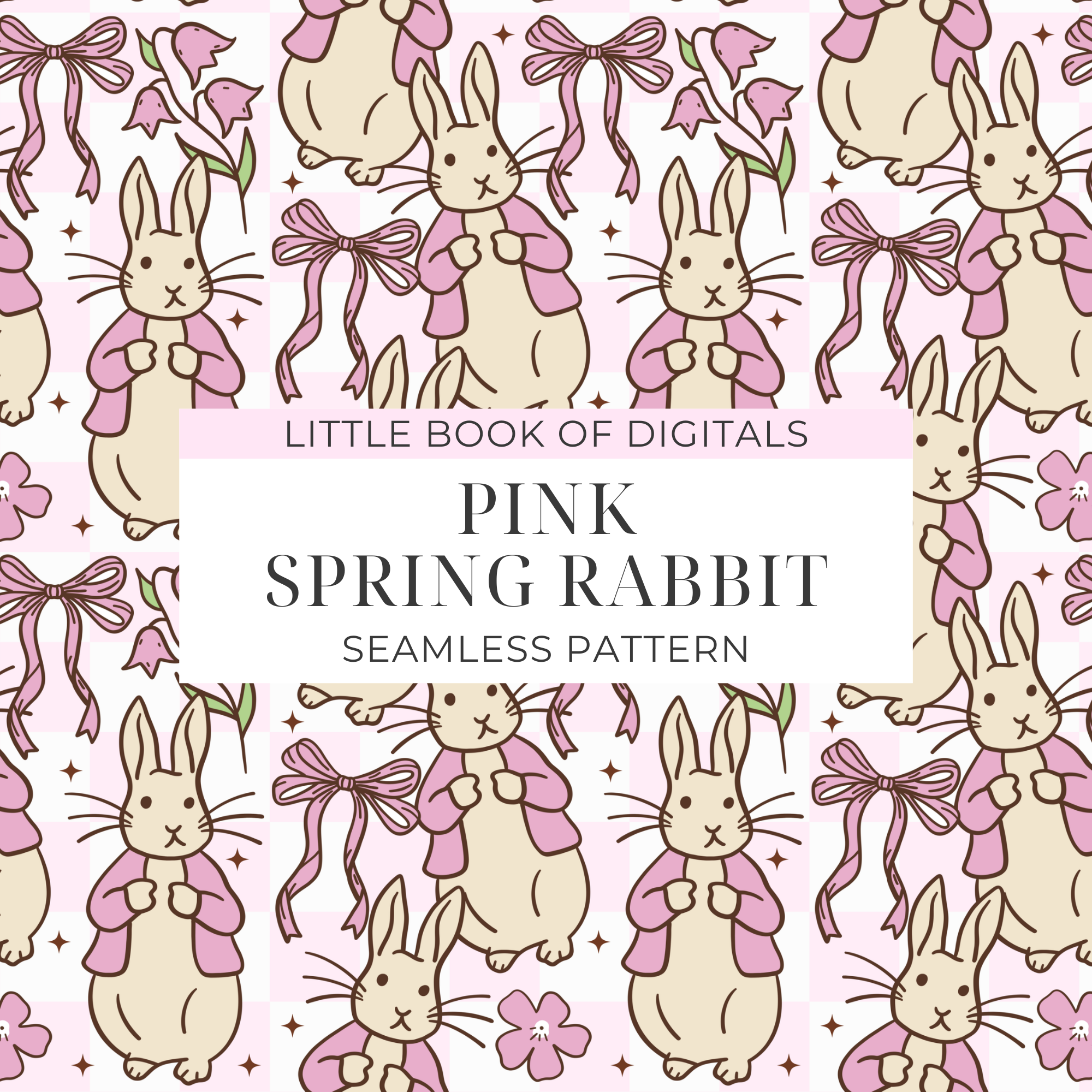 Peter Rabbit Seamless Pattern (Available In Different Colourways)