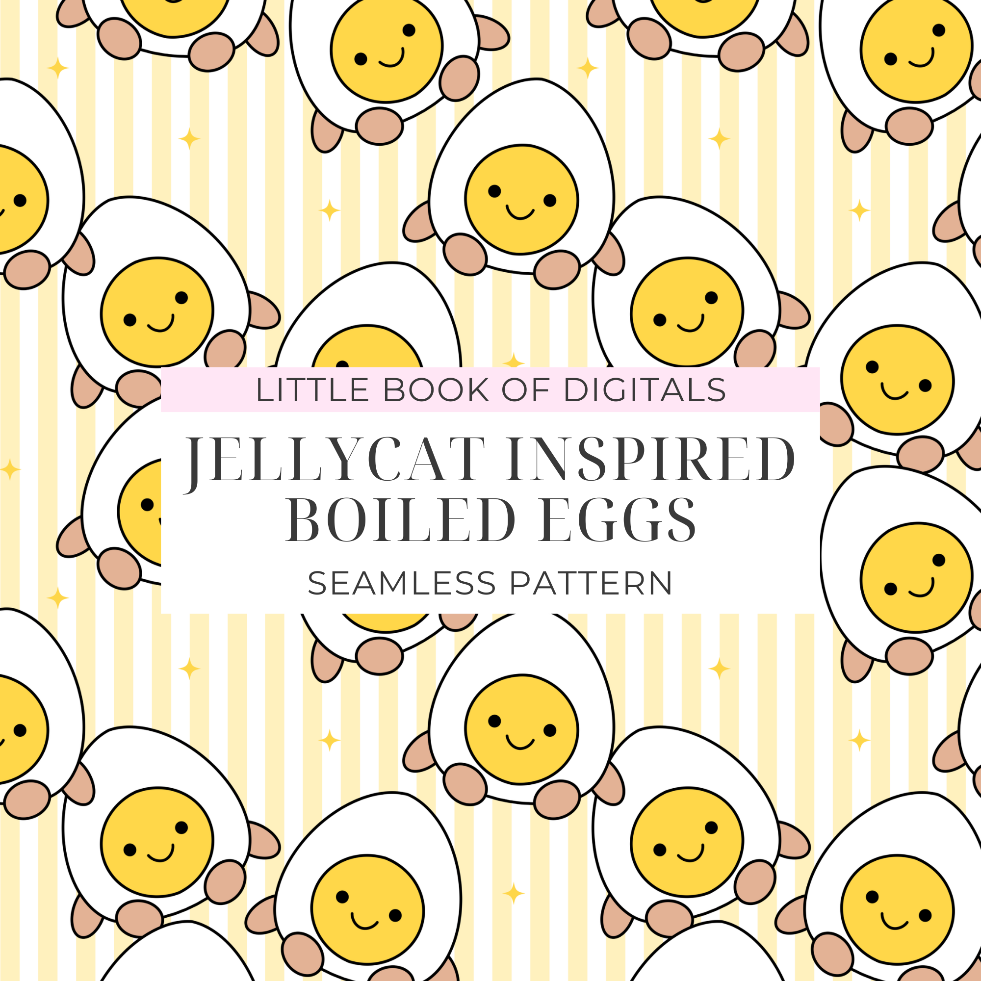 Jellycat Boiled Egg Seamless Pattern