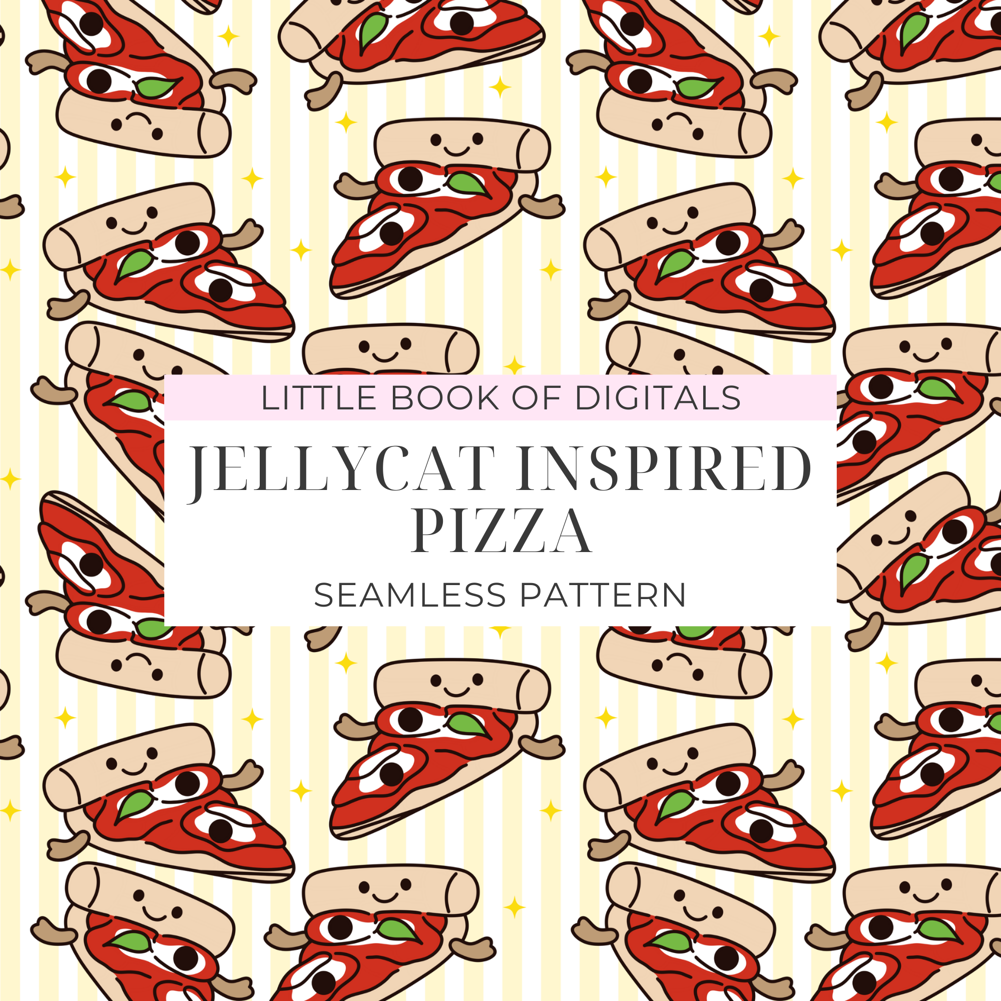 Jellycat Pizza Seamless Pattern