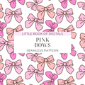 Pink Bows Seamless Pattern