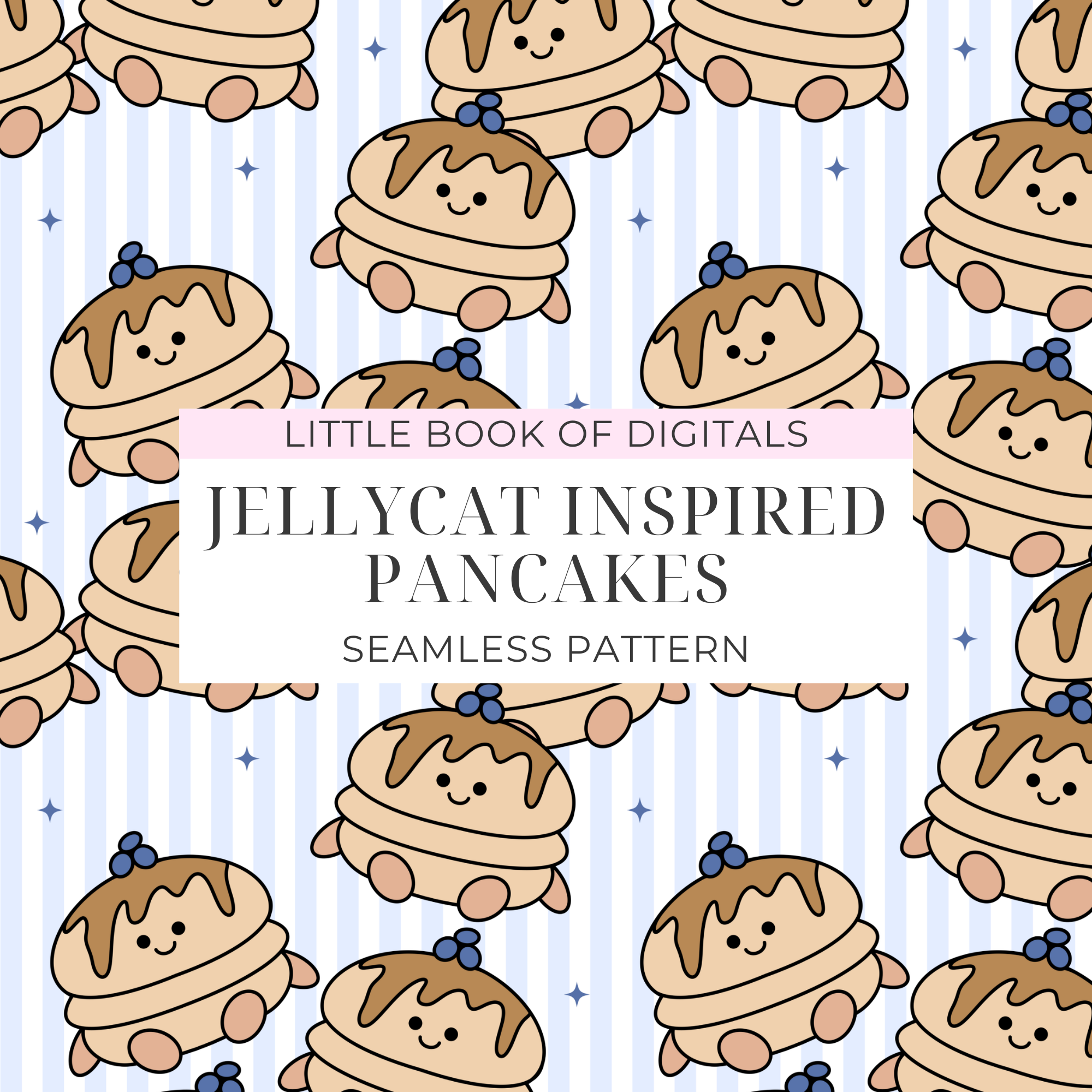 Jellycat Pancake Seamless Pattern