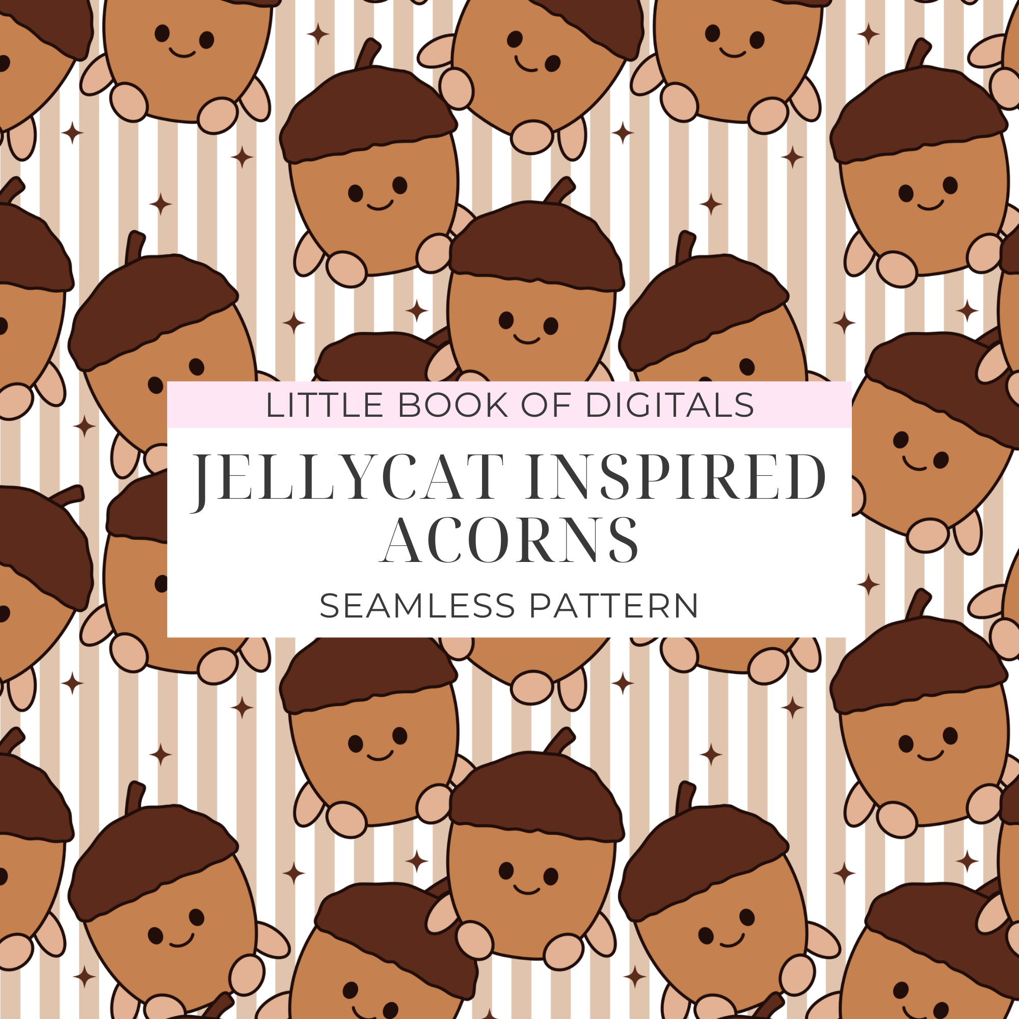 Jellycat Acorn Seamless Pattern