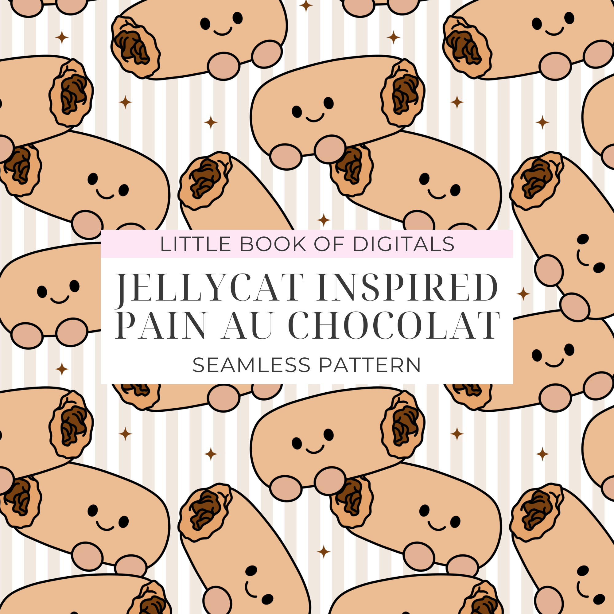 Jellycat Pain Au Chocolat Seamless Pattern